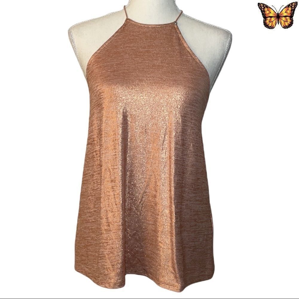 GUESS Shimmer Sleeveless Top Size XXS